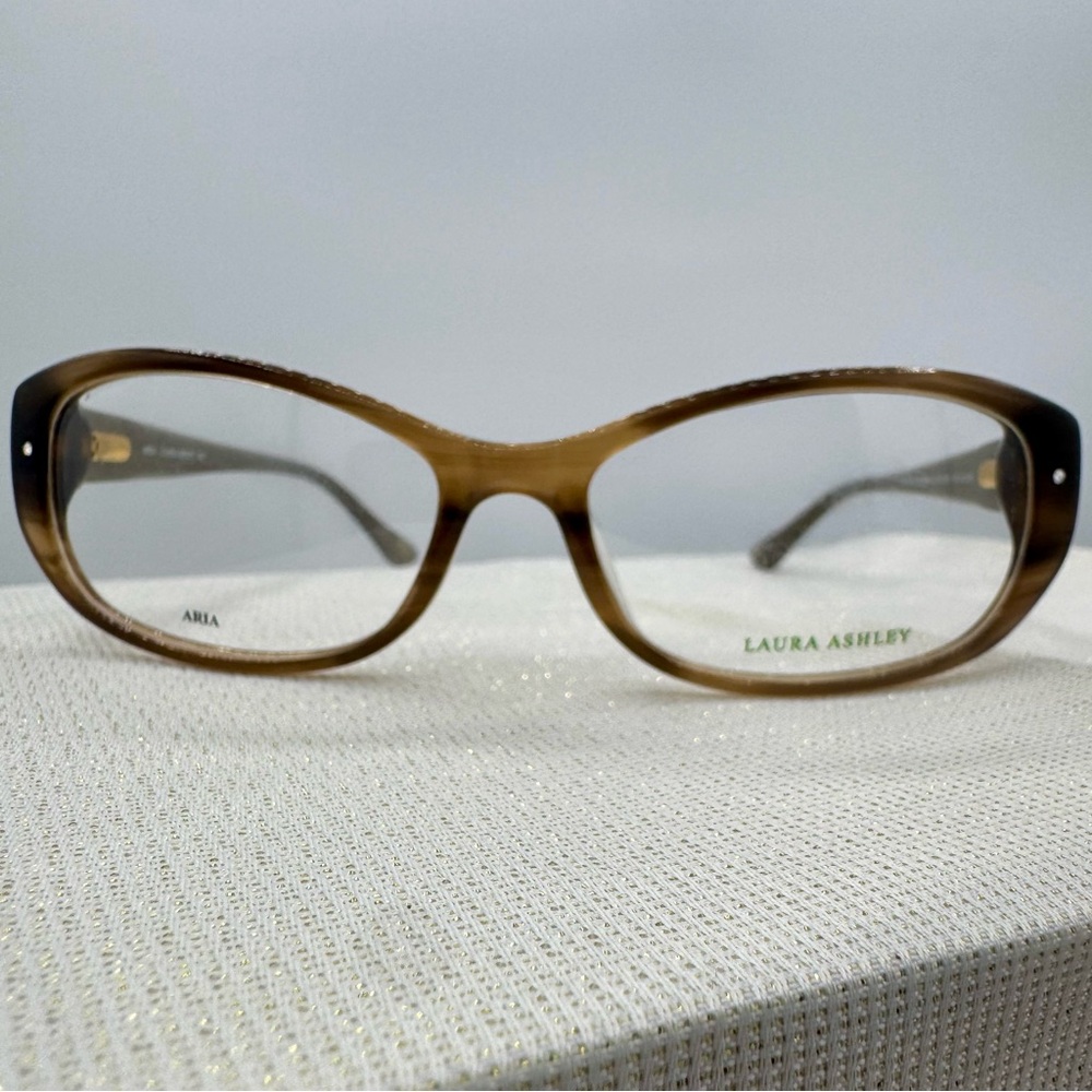 Laura Ashley ARIA Women’s Eyeglass Frames Brown Tortoise Oval 54-16-135